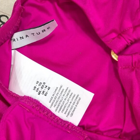 NWOT TRINA TURK Getaway Solid One Piece Swimsuit - Picture 5 of 6